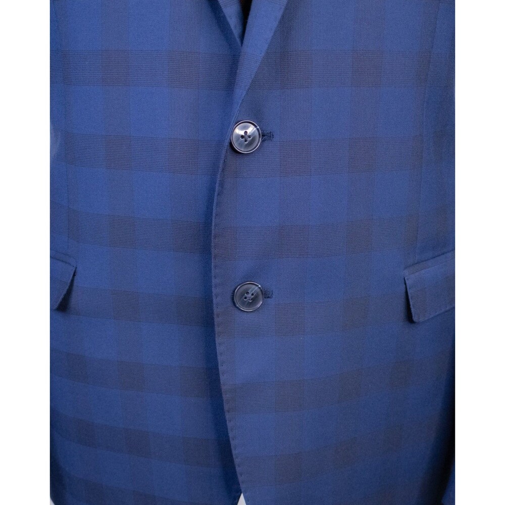 Nick Graham Stretch Modern Cut Blazer Sport Coat Sz 42R Poly Blend Two Button - Picture 3 of 15